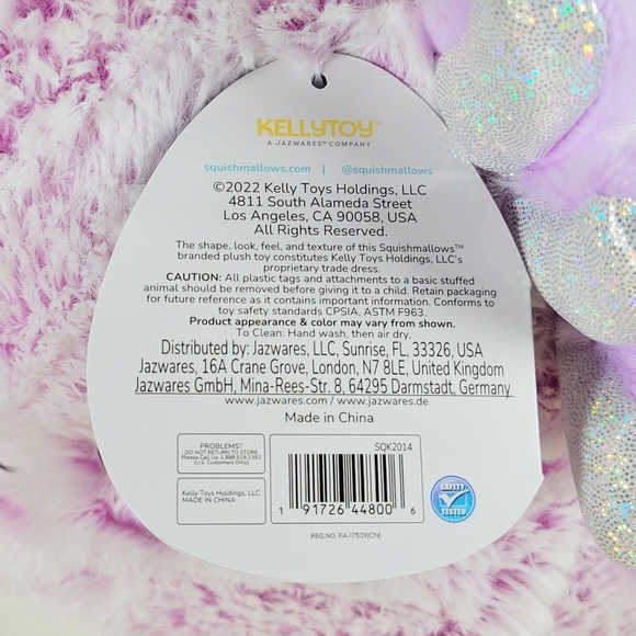 Squishmallow Monica the Axolotl 12" UltraSoft Fuzzamallow Sealife Toy Plush NWT - Picture 6 of 6